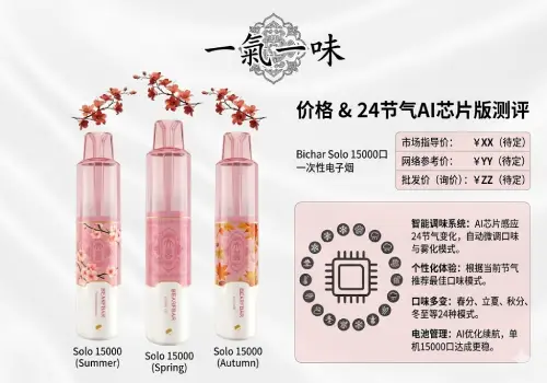 比熊Solo 15000口一次性电子烟价格_24节气AI芯片版测评